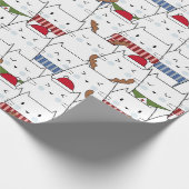 kerstkatten cadeaupapier (Hoek)