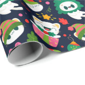 kerstkatten cadeaupapier (Rol Hoek)