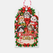 Kerstkatten Cadeautag Cadeaulabel (Achterkant)
