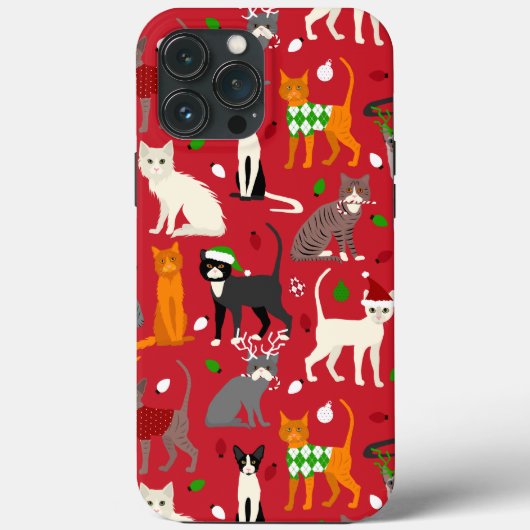 kerstkatten Case-Mate iPhone case (Achterkant)