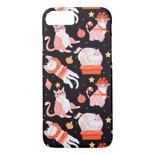 kerstkatten Case-Mate iPhone case (Achterkant)