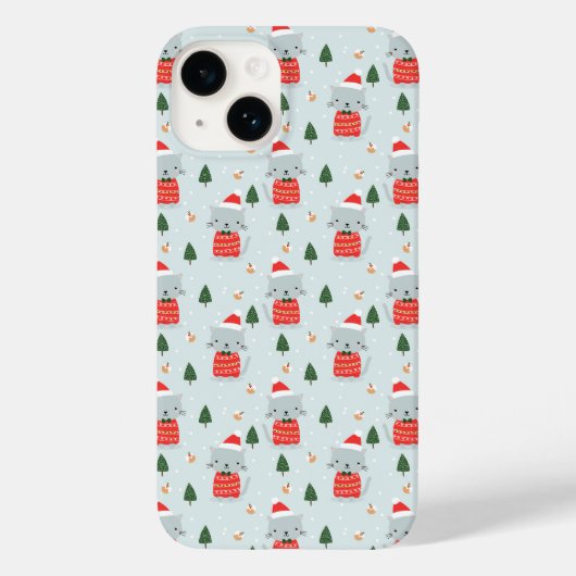 kerstkatten Case-Mate iPhone case (Achterkant)