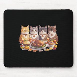 Kerstkatten Diner Feest Vintage Herfst Muismat