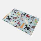 Kerstkatten Doormat Deurmat (Schuin)