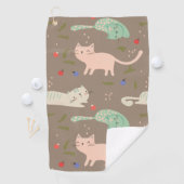 kerstkatten golfhanddoek (Insitu)