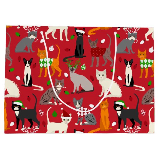 kerstkatten groot cadeauzakje (Achterkant)