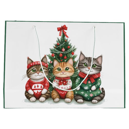 kerstkatten groot cadeauzakje (Achterkant)