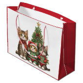 kerstkatten groot cadeauzakje (Achterkant Gekanteld)