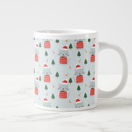 kerstkatten grote koffiekop (Rechts)