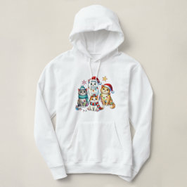 kerstkatten hoodie