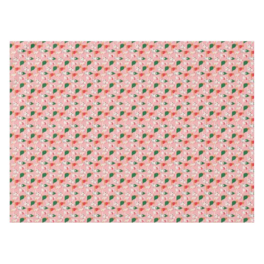 Kerstkatten in feestelijke kleding patroon tafelkleed (Voorkant (Horizontaal))