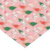 Kerstkatten in feestelijke kleding patroon tafelkleed (Gekanteld)