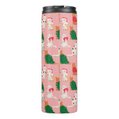 Kerstkatten in feestelijke kleding patroon thermosbeker (Achterkant)