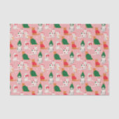 Kerstkatten in feestelijke kleding patroon tissuepapier (Voorkant)