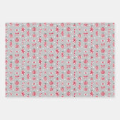 Kerstkatten in Petten Set van drie Inpakpapier Vel (Voorkant 2)