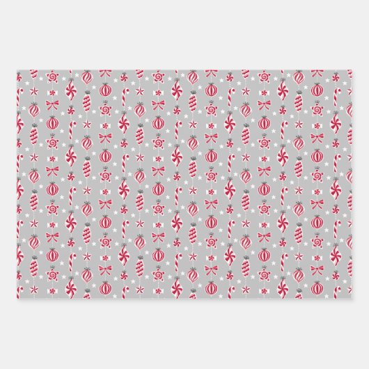 Kerstkatten in Petten Set van drie Inpakpapier Vel (Voorkant 2)