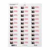 Kerstkatten in Santa Hats Etiket (Full Sheet)