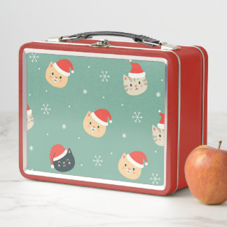 Kerstkatten in Santa Hats Patroon