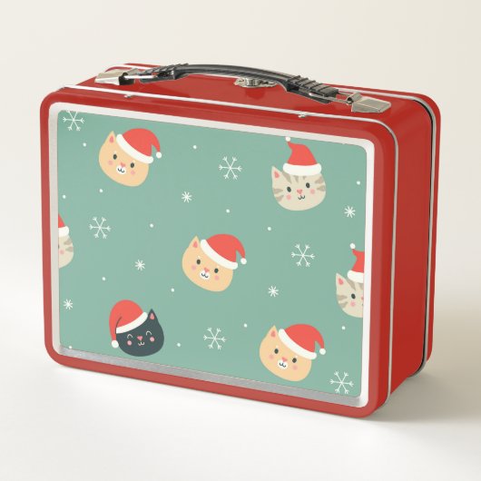 Kerstkatten in Santa Hats Patroon (Achterkant)