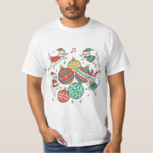 Kerstkatten in vintage stijl