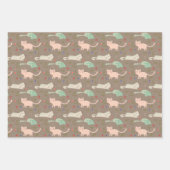 kerstkatten inpakpapier vel (Voorkant 3)