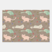 kerstkatten inpakpapier vel (Voorkant 2)