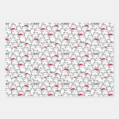 kerstkatten inpakpapier vel (Voorkant)