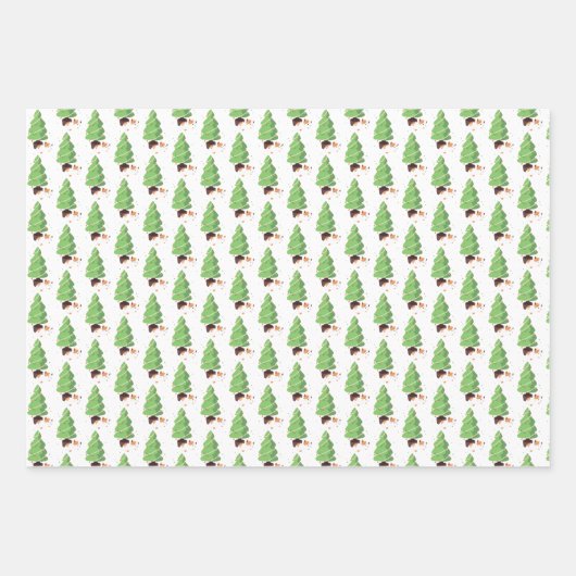 kerstkatten inpakpapier vel (Voorkant 3)