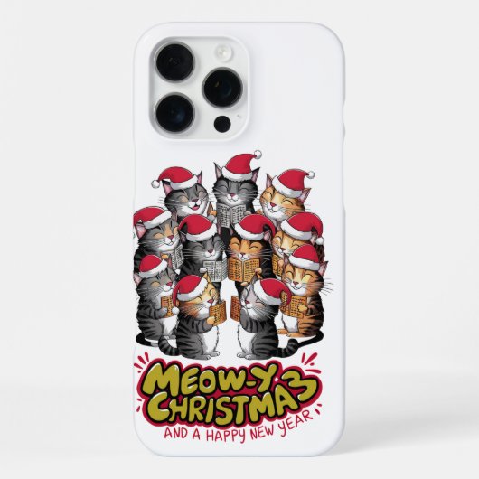kerstkatten iPhone hoesje (Achterkant)