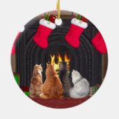 kerstkatten keramisch ornament (Achterkant)