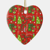 kerstkatten keramisch ornament (Rechts)