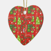 kerstkatten keramisch ornament (Links)