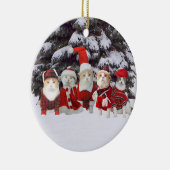 kerstKatten Keramisch Ornament (Rechts)