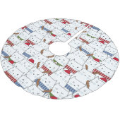 kerstkatten kerstboom rok (Gekanteld)