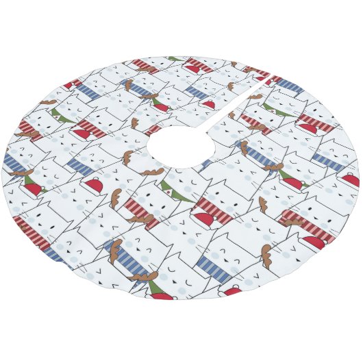 kerstkatten kerstboom rok (Gekanteld)