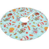 kerstkatten kerstboom rok (Gekanteld)