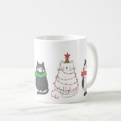 kerstkatten koffiemok (Voorkant rechts)