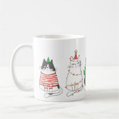 kerstkatten koffiemok (Links)