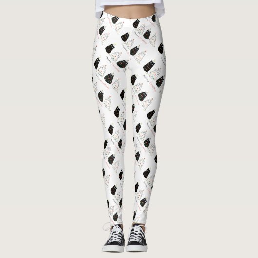kerstkatten leggings (Voorkant)