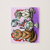 Kerstkatten Legpuzzel (Verticaal)