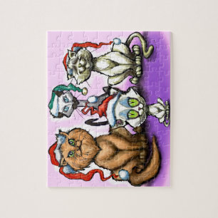 Kerstkatten Legpuzzel