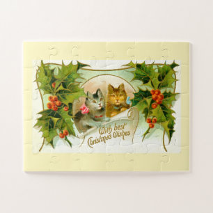 kerstkatten legpuzzel