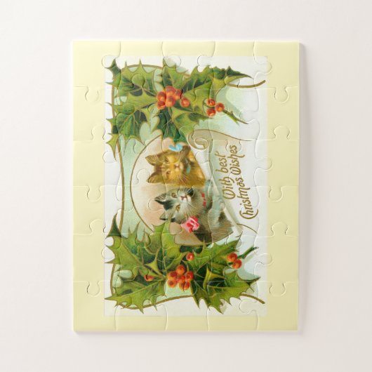 kerstkatten legpuzzel (Verticaal)