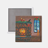 kerstkatten magneet (Voorkant / Achterkant)