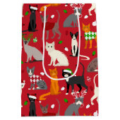 kerstkatten medium cadeauzakje (Achterkant)