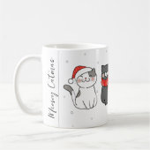 Kerstkatten Meowy Catmas Festive Felines Koffiemok (Links)