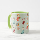 kerstkatten mok (Voorkant links)