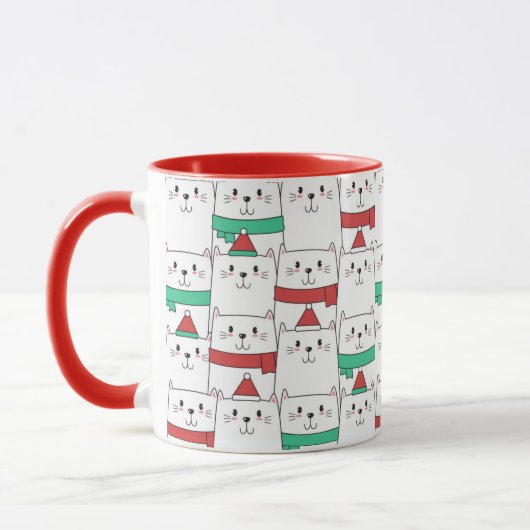 kerstkatten mok (Links)