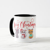 Kerstkatten Mok (Voorkant links)
