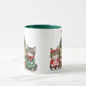 kerstkatten mok (Midden)